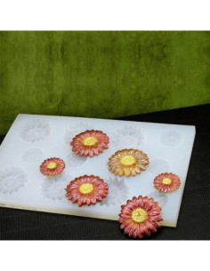 MOLDE DS10002 GERBERA MEDIAN/PEQ. DECOSIL 1s. 12p 2