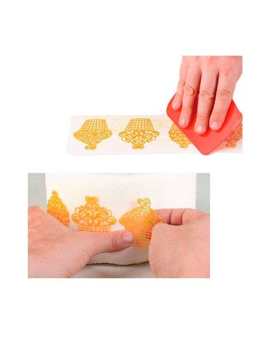 TAPETE TRD12 40X8cm CUP CAKESTapetes Silicona