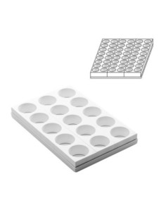 MOLDE CÍRCULO PLÁSTICO D6,5xh4cm 15c