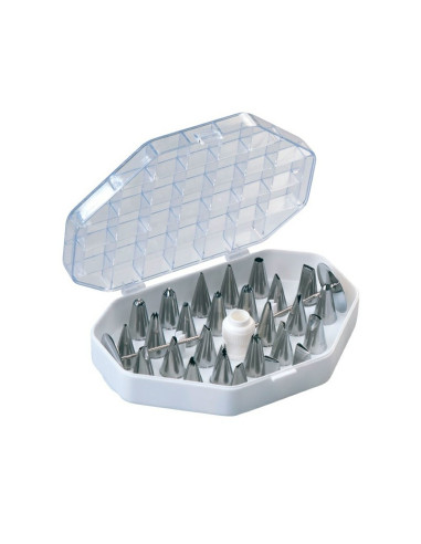 JUEGO 26 BOQUILLAS INOX alt. 33mm BOS26Kit Boquillas Inox