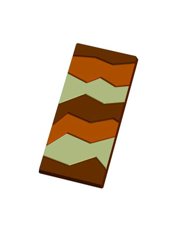 MOLDE TABLETA CHOCO 100gr BARRA 81509Pvc Tabletas