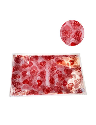 BOLSA 20x35cm CORAZON ROJO TRANSP. PK (50u)Bolsas Decorativas
