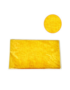 BOLSA 25x35cm PERLADA TELA AMARILLO PK (50u)