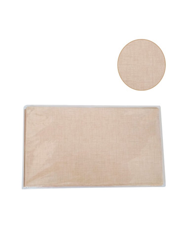 BOLSA 20x35cm PERLADA TELA CRUDO PK (50u)Bolsas Decorativas