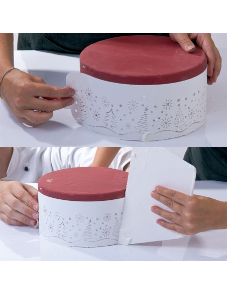 PLANTILLA STENCIL 40-W173 340x90mm NAVIDADPlantillas decoración