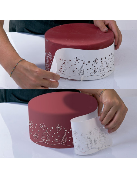 PLANTILLA STENCIL 40-W173 340x90mm NAVIDADPlantillas decoración