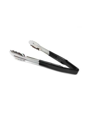 PINZA 30 cm. INOX CUBIERTA VINILO NEGRAPinzas