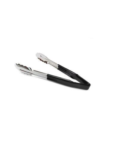 PINZA 24 cm. INOX CUBIERTA VINILO NEGRAPinzas