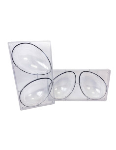 MOLDE 1/2 HUEVO LISO 205x135mm 2p - 250gPascua