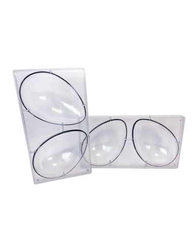 MOLDE 1/2 HUEVO LISO 205x135mm 2p - 250gPascua