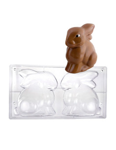 MOLDE CONEJO BIG 164x170mm 2pFiguras Pascua 2