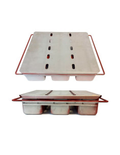 BATERIA 3 PAN MOLDE 30x10x10cm + CAUCHOMoldes Pan 2