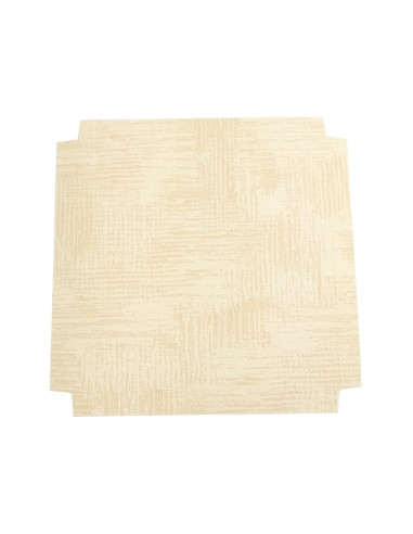 FONDO 150x150xh10mm PK(10u) TELA NEUTRO REALZADOEstuches Transparentes