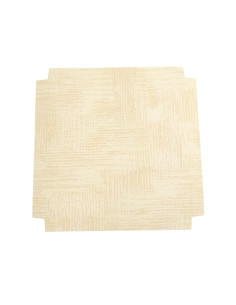 FONDO 120x120xh10mm PK(10u) TELA NEUTRO REALZADOEstuches Transparentes