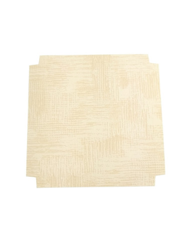 FONDO 120x120xh10mm PK(10u) TELA NEUTRO REALZADOEstuches Transparentes