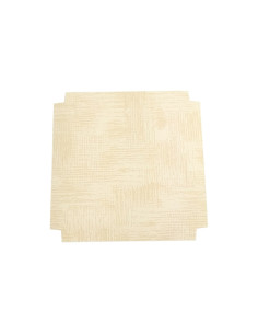 FONDO 90x90xh10mm PK(10u) TELA NEUTRO REALZADOEstuches Transparentes