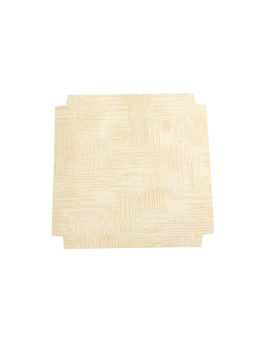 FONDO 90x90xh10mm PK(10u) TELA NEUTRO REALZADOEstuches Transparentes