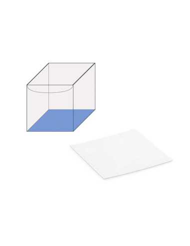 FONDO 210x210 PK (10u) BLANCO/AZULEstuches Transparentes
