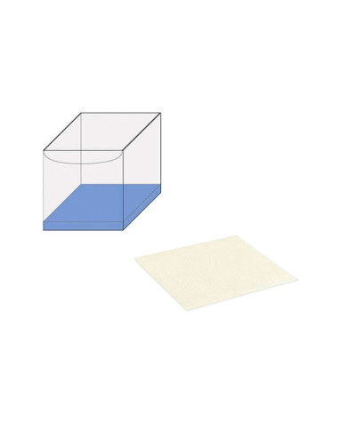 FONDO 120x120 PK (10u) PIEL BLANCO REALZADOEstuches Transparentes