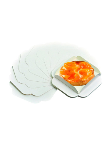 CUADRADO 11 cm PK(250u) CARTON RANURADORecipientes Fast Food