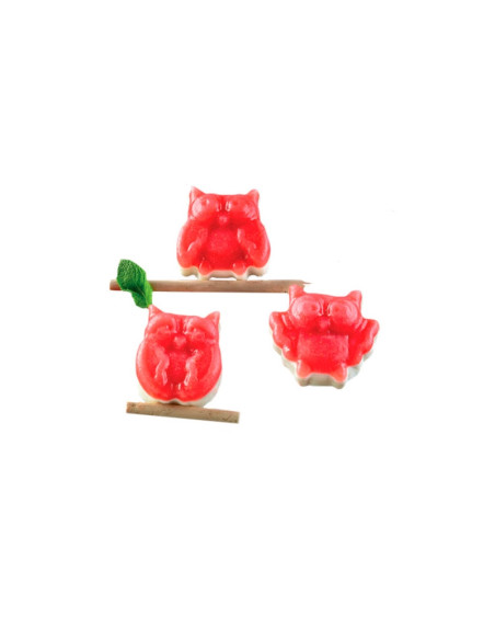 MOLDE SILICONA BUHOS 74x66xh33.5mm 8cSilikomart Monoporciones