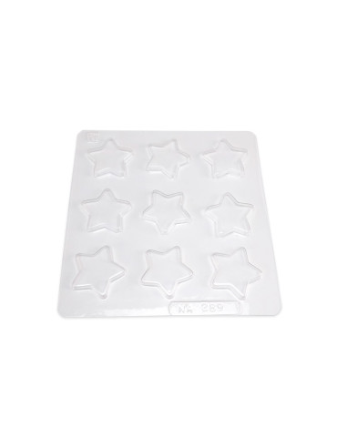 MOLDE PVC ESTRELLA 38x38x5mm (9c)Termoformado
