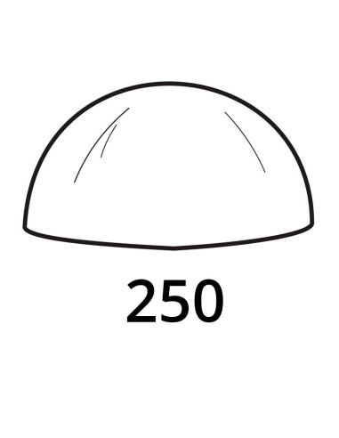 MOLDE PVC SEMIESFERA D250mm 1cPvc Esferas