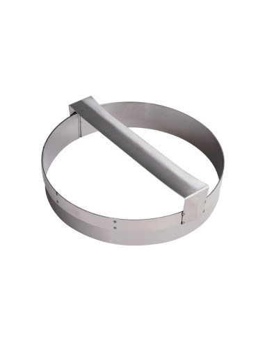 CORTADOR REDONDO D28cm LISO CON EMPUÑADURACortapastas metálicos