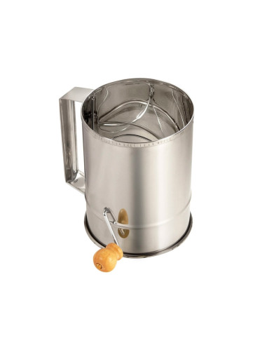 TAMIZ HARINA D10.5 x h14.5 cm INOX MANIVELATamices