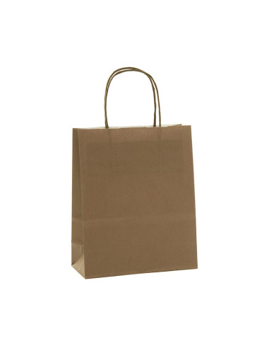BOLSA "KRAFT" 18x8x24cm PK. (50u) CHOCOLATEBolsas Papel