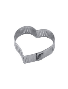 ARO CORAZON PERFORADO 74x62xh20mm INOX CROSTATA