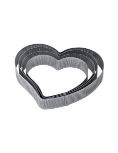 ARO CORAZON PERFORADO 160x150xh35mm INOX CROSTATA