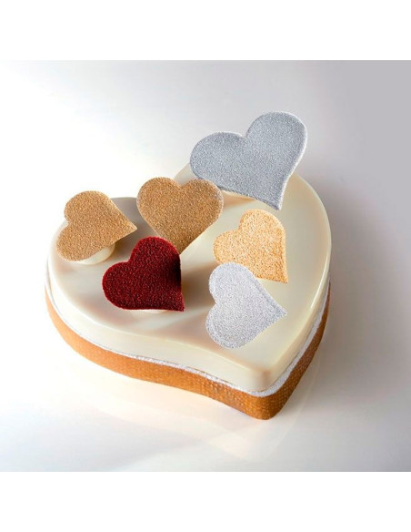 ARO CORAZÓN PERFORADO 160x150xh20mm INOX CROSTATA