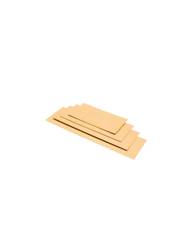CARTÓN RECTANGULAR 29x10cm ORO/NEGRO (50ud)Bases Rectangulares