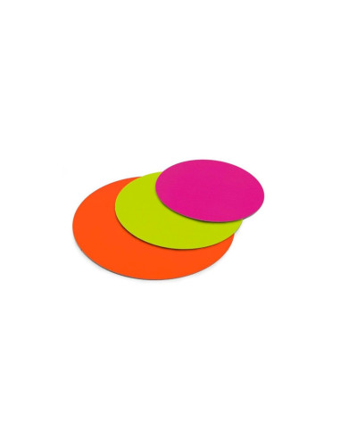 DISCO REDONDO 20cm FUCSIA/NG PK(50)Inicio