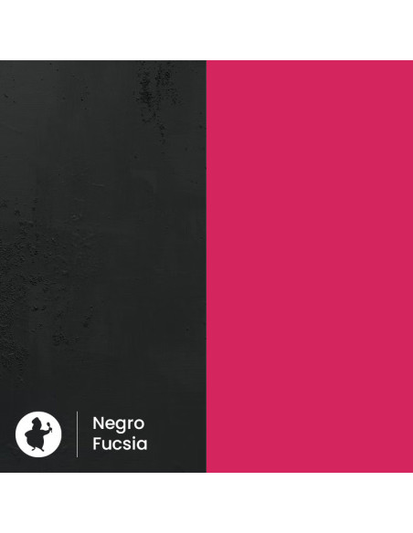 CARTÓN CUADRADO 17x17+2 cm PK(50u) FUCSIA/NEGRO-1