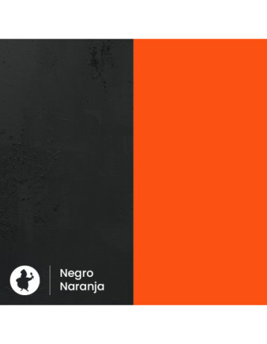 CARTÓN CUADRADO 17x17+2 cm PK(50u) NARANJA/NEGRO-1