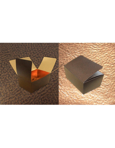 BALLOTIN 155x100x70 PK(10u) PIEL MARRONPastelería