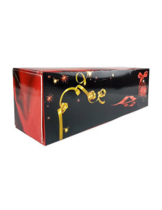 CAJA TRONCO 35x11x11cm PK (25u) BOULE NOEL ROUGE