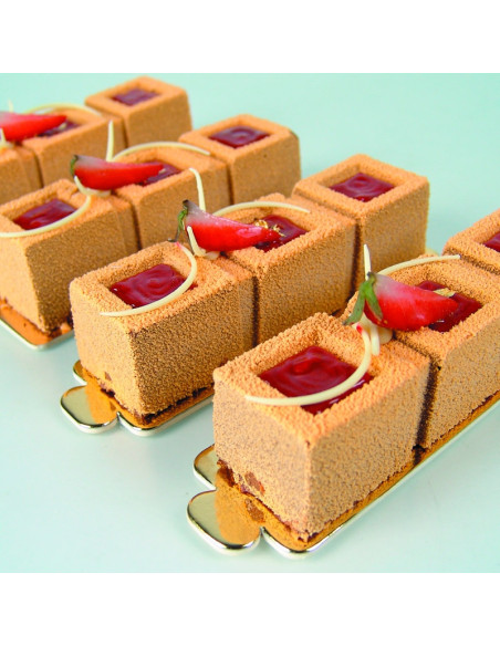 LENGÜETA RECTANGULAR 13x4,5cm ORO/NEGRO (200 UDS.)Lengüetas