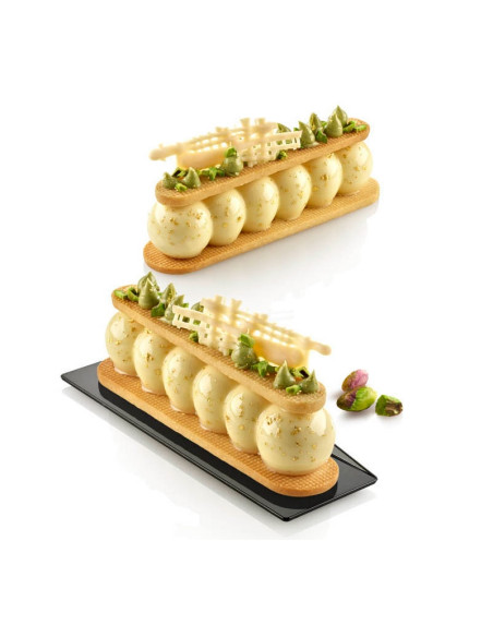 MOLDE TRUFFLE ECLAIR 75 -130x30xh27 mm 6c x 75mlSilikomart Monoporc...
