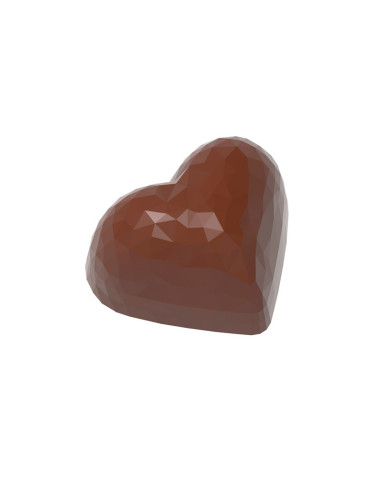 MOLDE CW1913 CORAZÓN FACETAS 36x29,5x19mm 21cChocolate World
