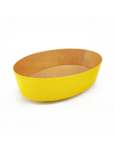 MOLDE HUEVO AMARILLO 215x140xh50mm PK (36u)Moldes Papel