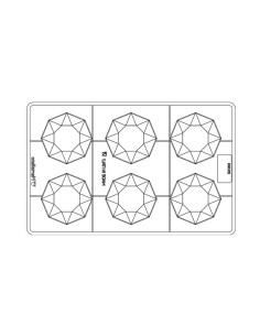 M. BASE HUEVO DIAMANTE 68x68x5.5mm (6c, 16g)