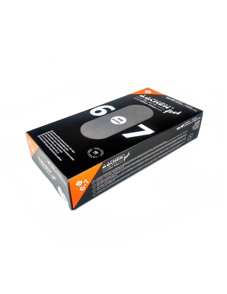 GUANTE NITRILO NEGRO S 6-7 SIN/P (pk.100u)Guantes obrador