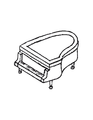 MOLDE PVC PIANO 70x118x92mmMúsica