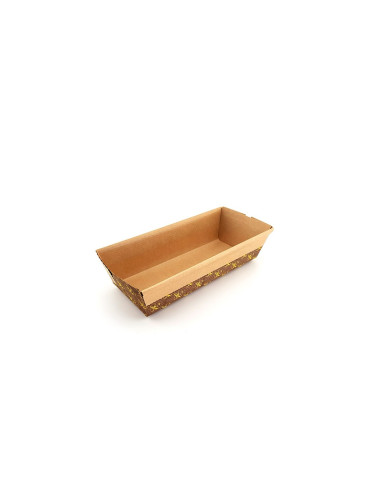 MOLDE HORNEAR 165x65x45mm PK (50u) ANTIG/TABACOMoldes Papel