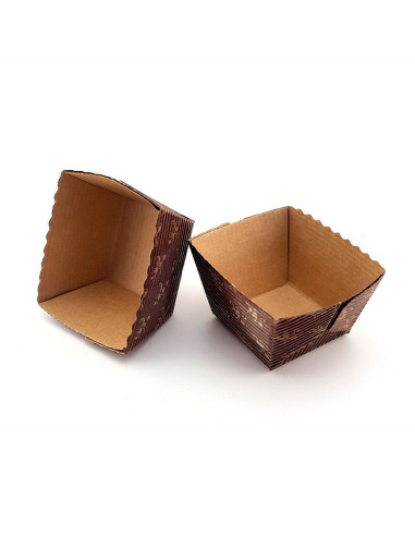 MOLDE HORNEAR 100x100x30mm ANTIGRASA/TABACO (100u)Moldes Papel