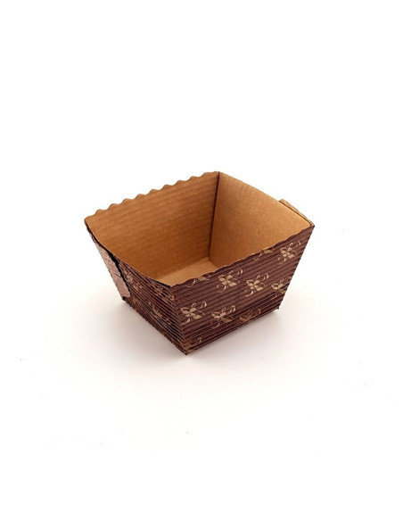 MOLDE HORNEAR 100x100x30mm ANTIGRASA/TABACO (100u)Moldes Papel