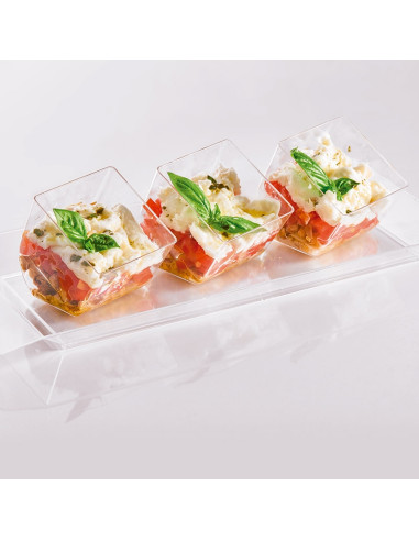 VASO TRANSPARENTE CUBO 58 ml (100 uds.)Vasos Pastelería